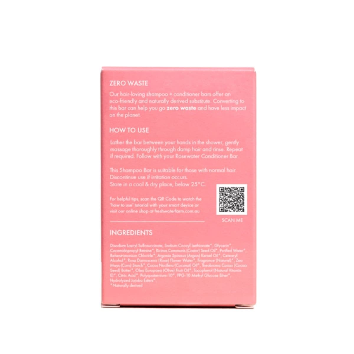 Thumbnail Freshwater Farm Rosewater Shampoo Bar 100g