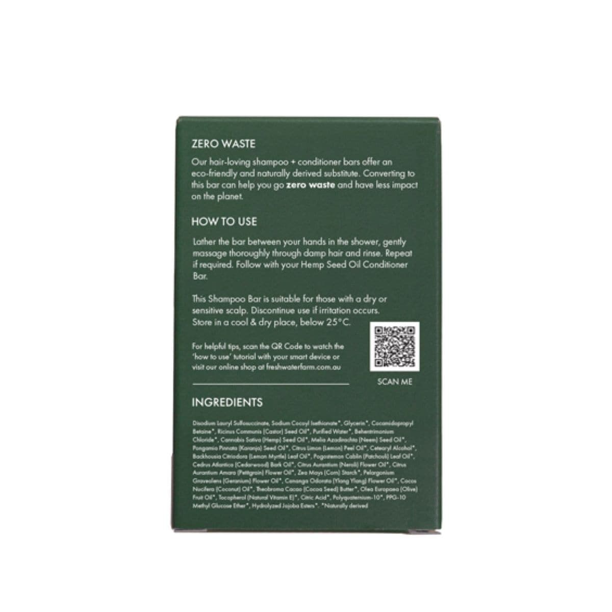 Thumbnail Freshwater Farm Hydrating Hemp Seed Oil Shampoo Bar 100g