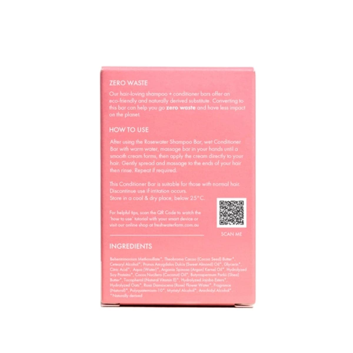 Thumbnail Freshwater Farm Rosewater Conditioner Bar 70g