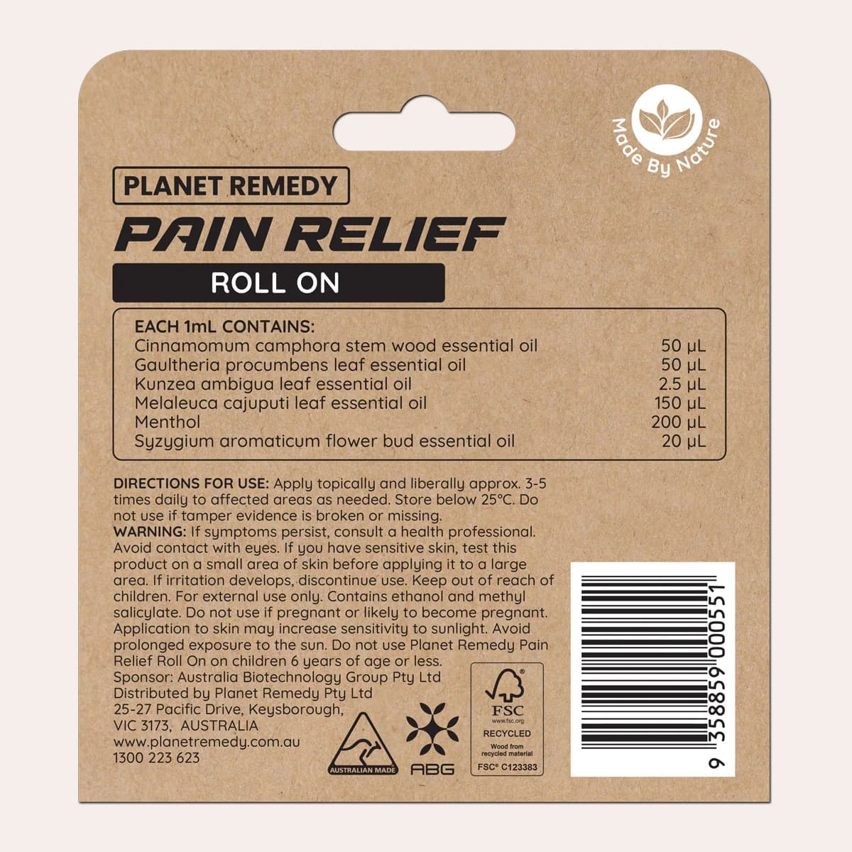 Thumbnail Planet Remedy Pain Relief Roll On 8ml