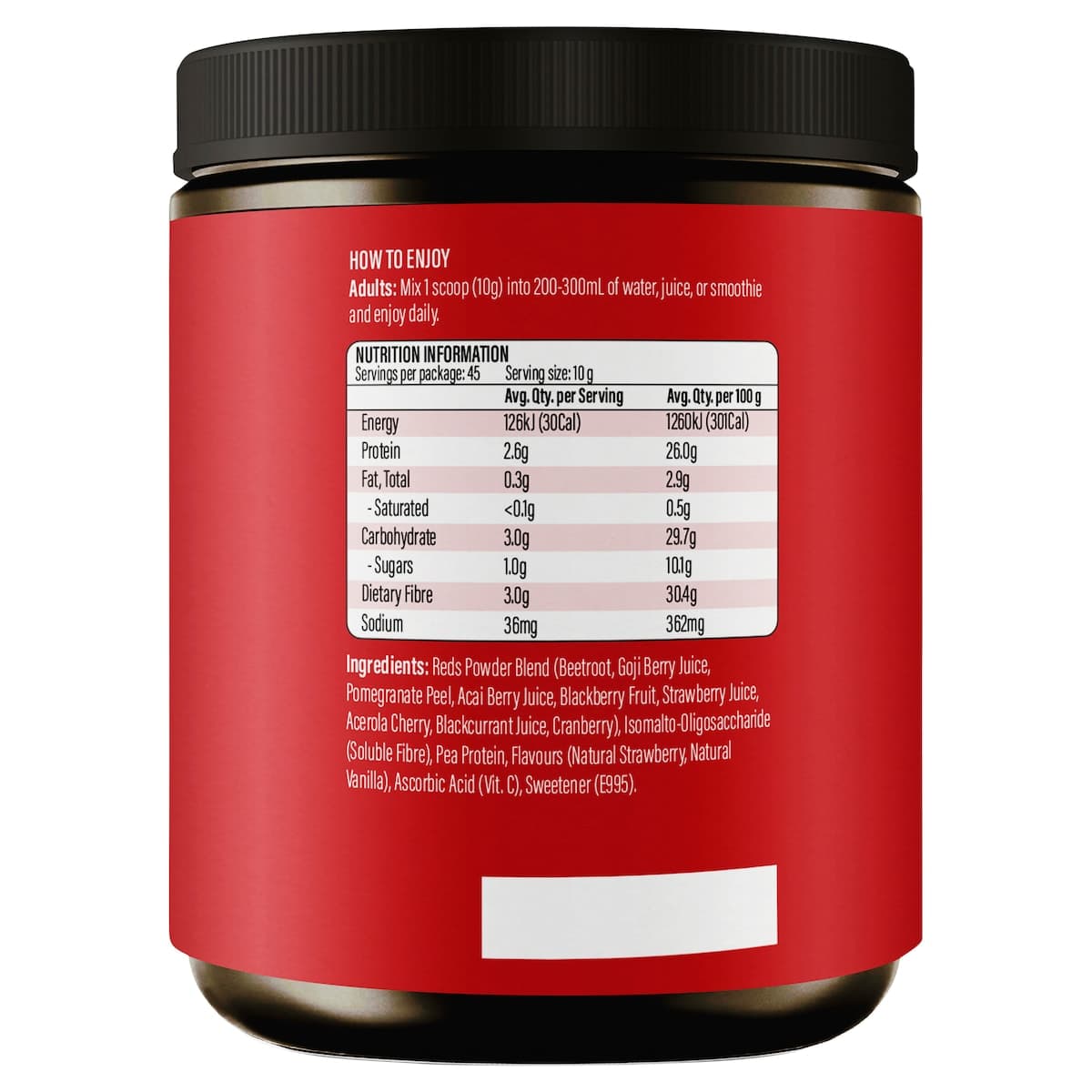 Thumbnail Life Botanics Vitality Reds Powder 450g
