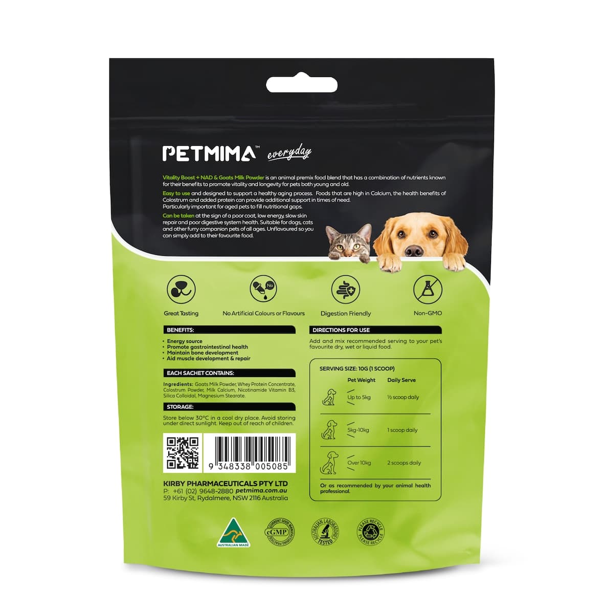 Thumbnail Petmima Vitality Boost + NAD & Goats Milk Powder 250g