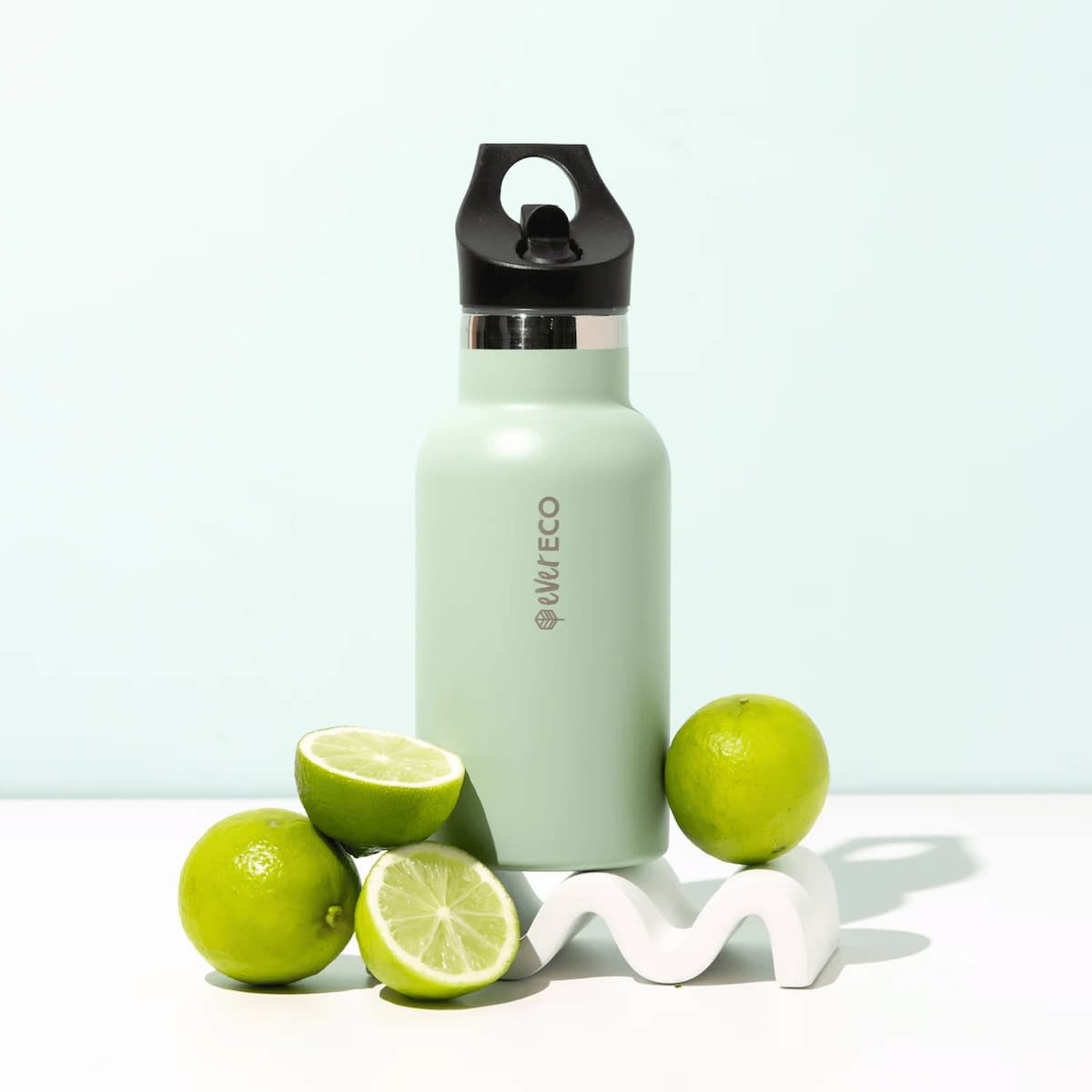 Thumbnail Ever Eco Insulated Stainless Steel Bottle Sage Sip Lid 350ml
