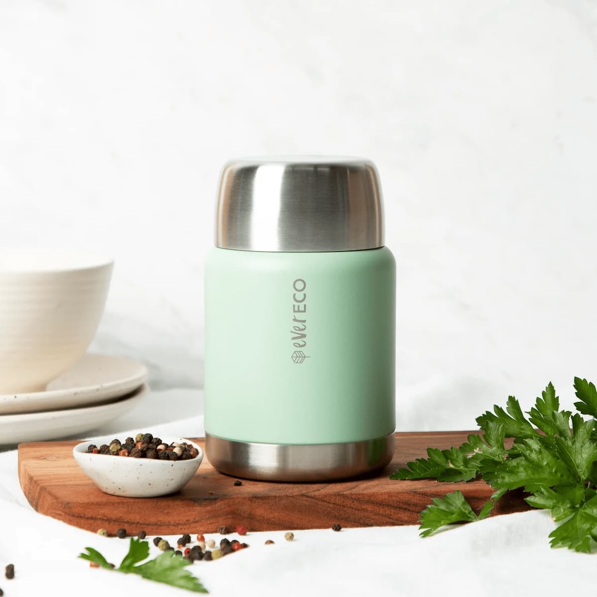 Thumbnail Ever Eco Insulated Stainless Steel Food Jar Sage 500ml
