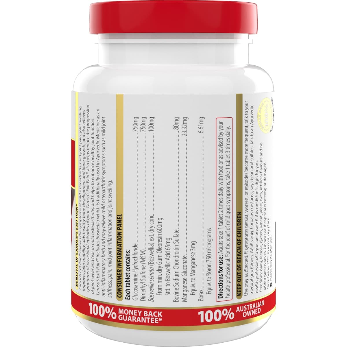 Thumbnail Carusos Exit Pain 120 Tablets