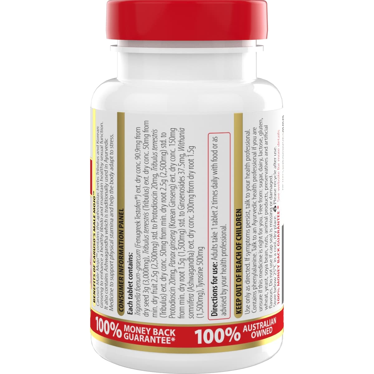 Thumbnail Carusos Male Mojo 30 Tablets