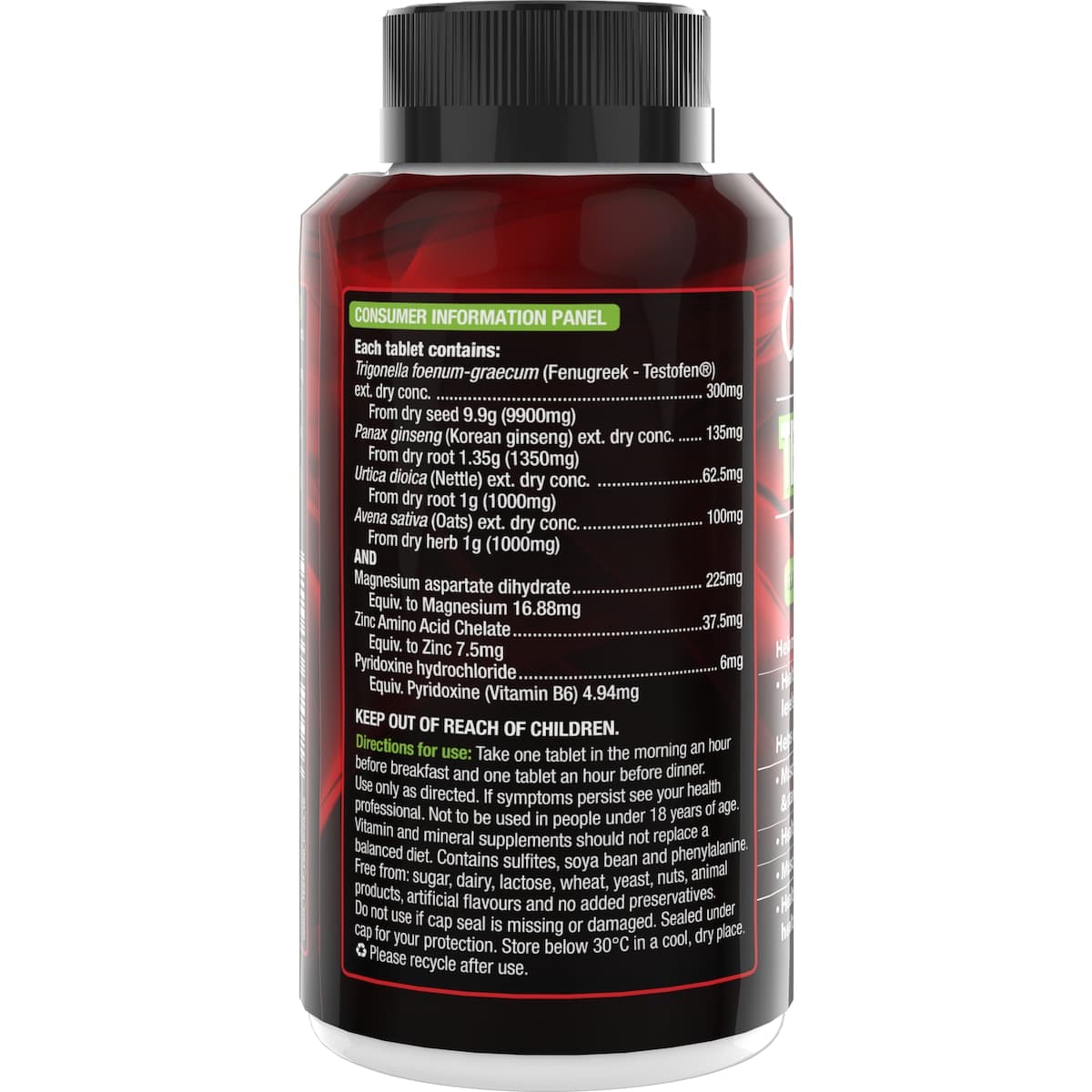Thumbnail Carusos Testorod 60 Tablets