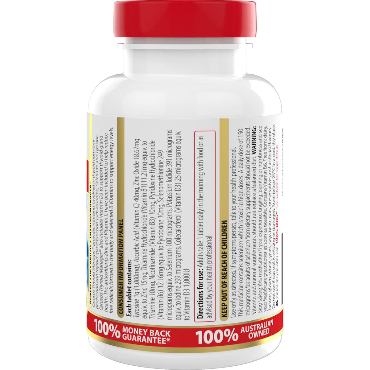 Thumbnail Carusos Thyroid Manager 60 Tablets