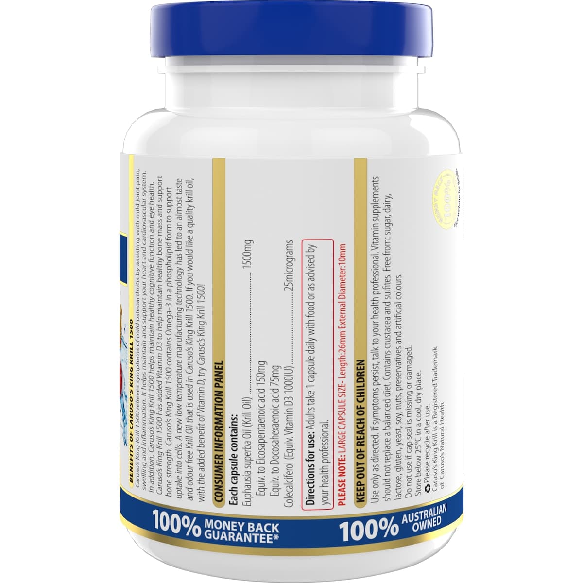 Thumbnail Carusos King Krill 1500mg 60 Capsules