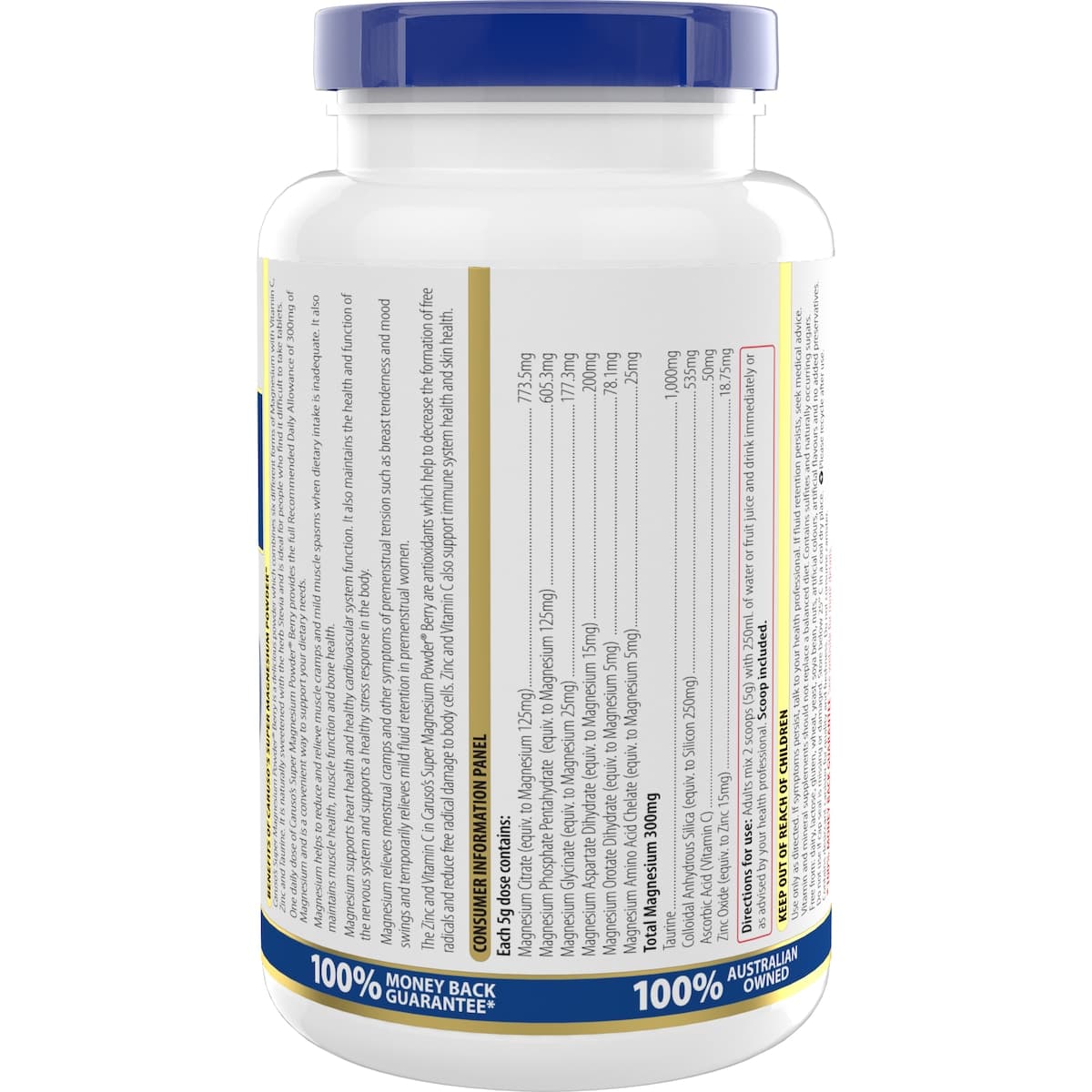 Thumbnail Carusos Super Magnesium Powder Lemon 250g