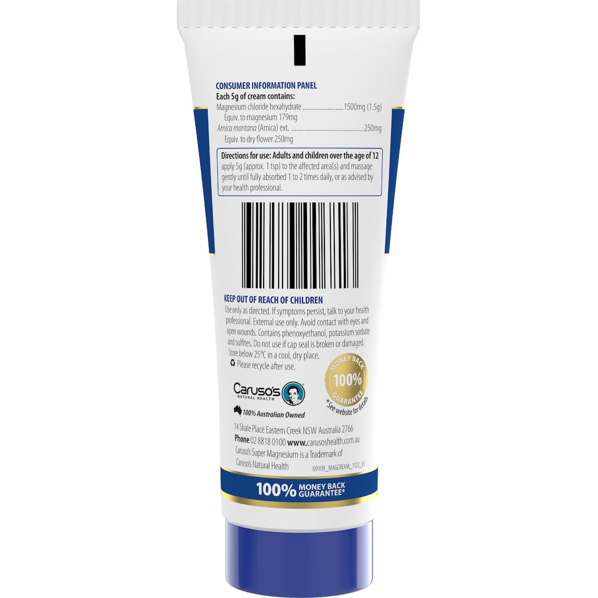 Thumbnail Carusos Super Magnesium Cream 100g