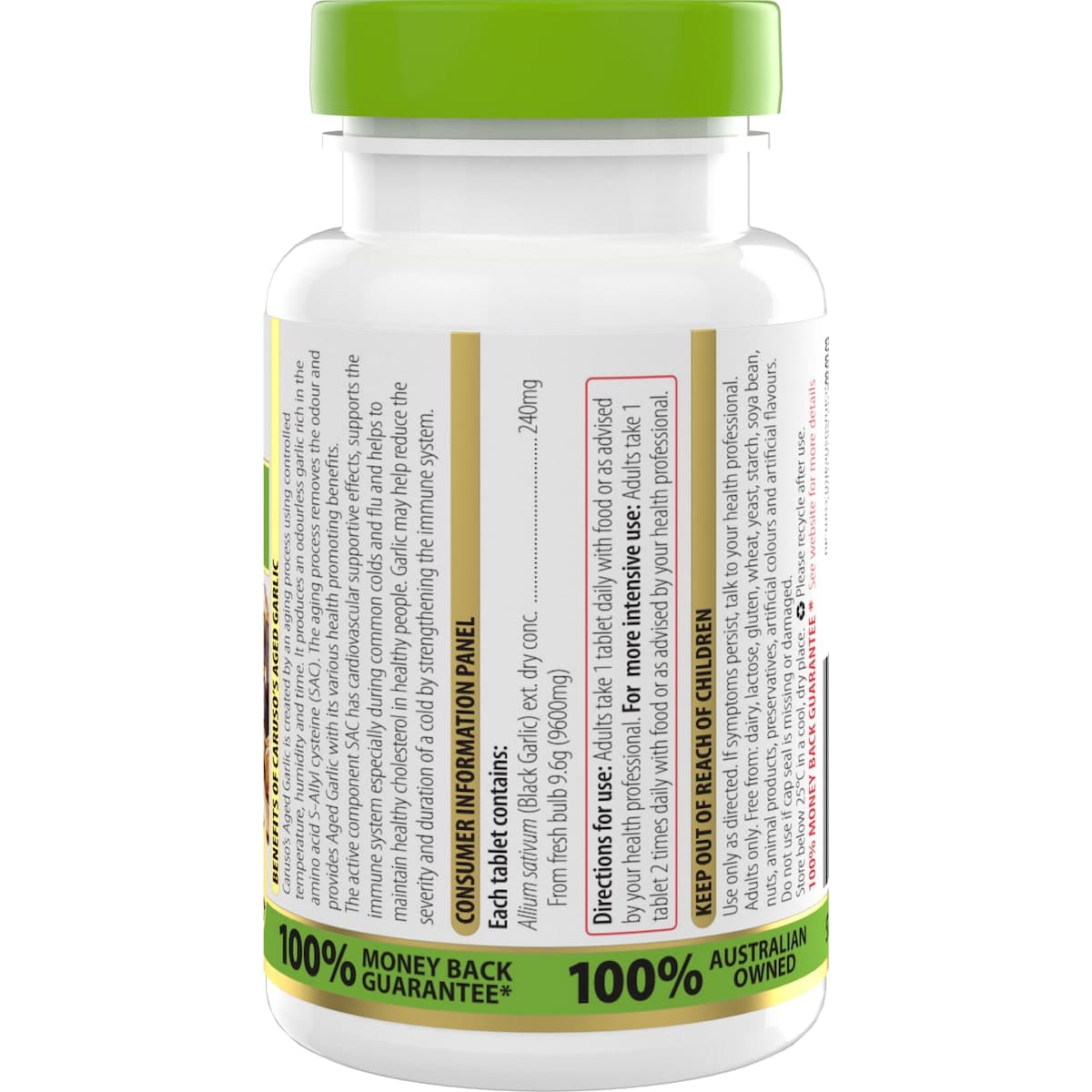 Thumbnail Carusos Aged Garlic 60 Tablets