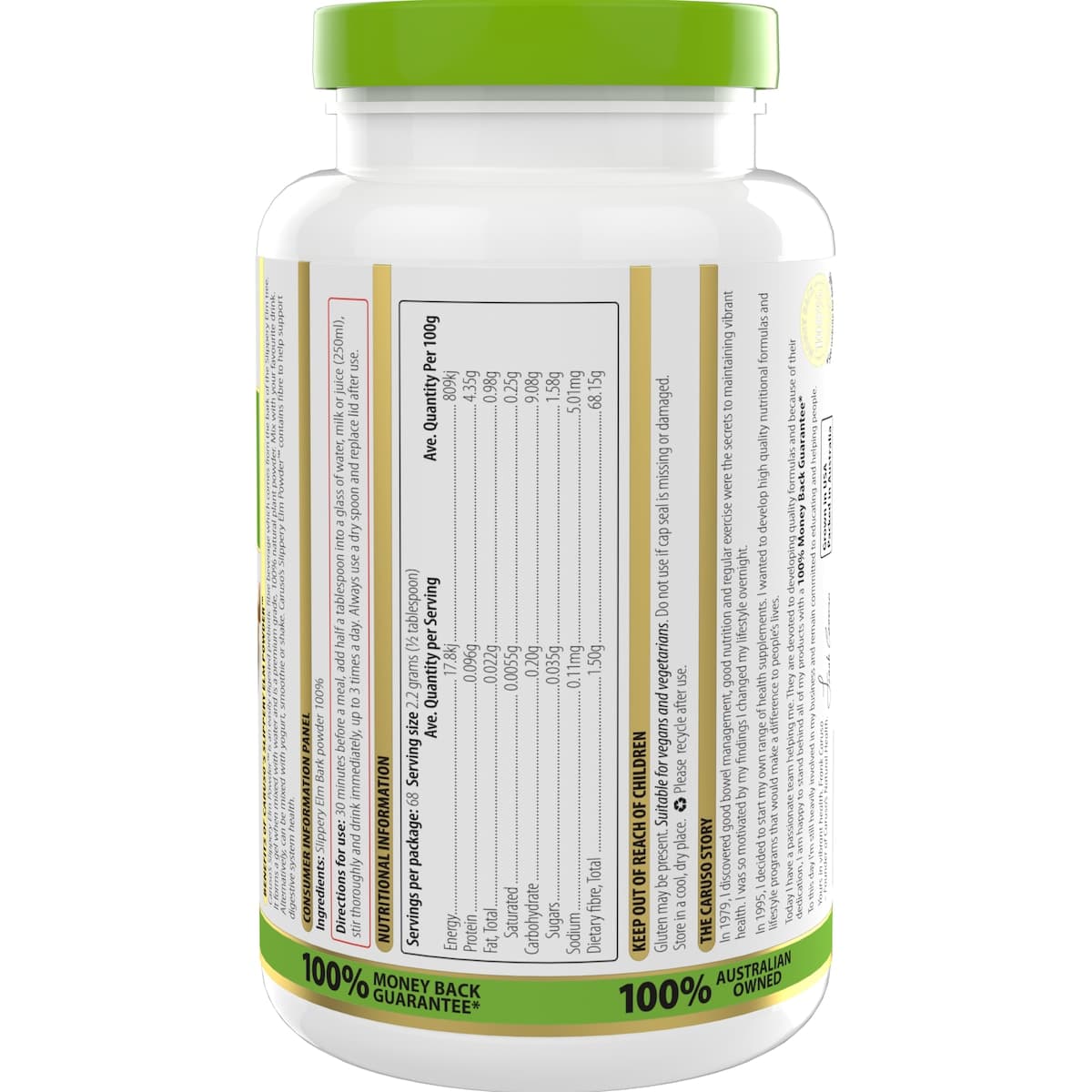 Thumbnail Carusos Slippery Elm Powder 150g