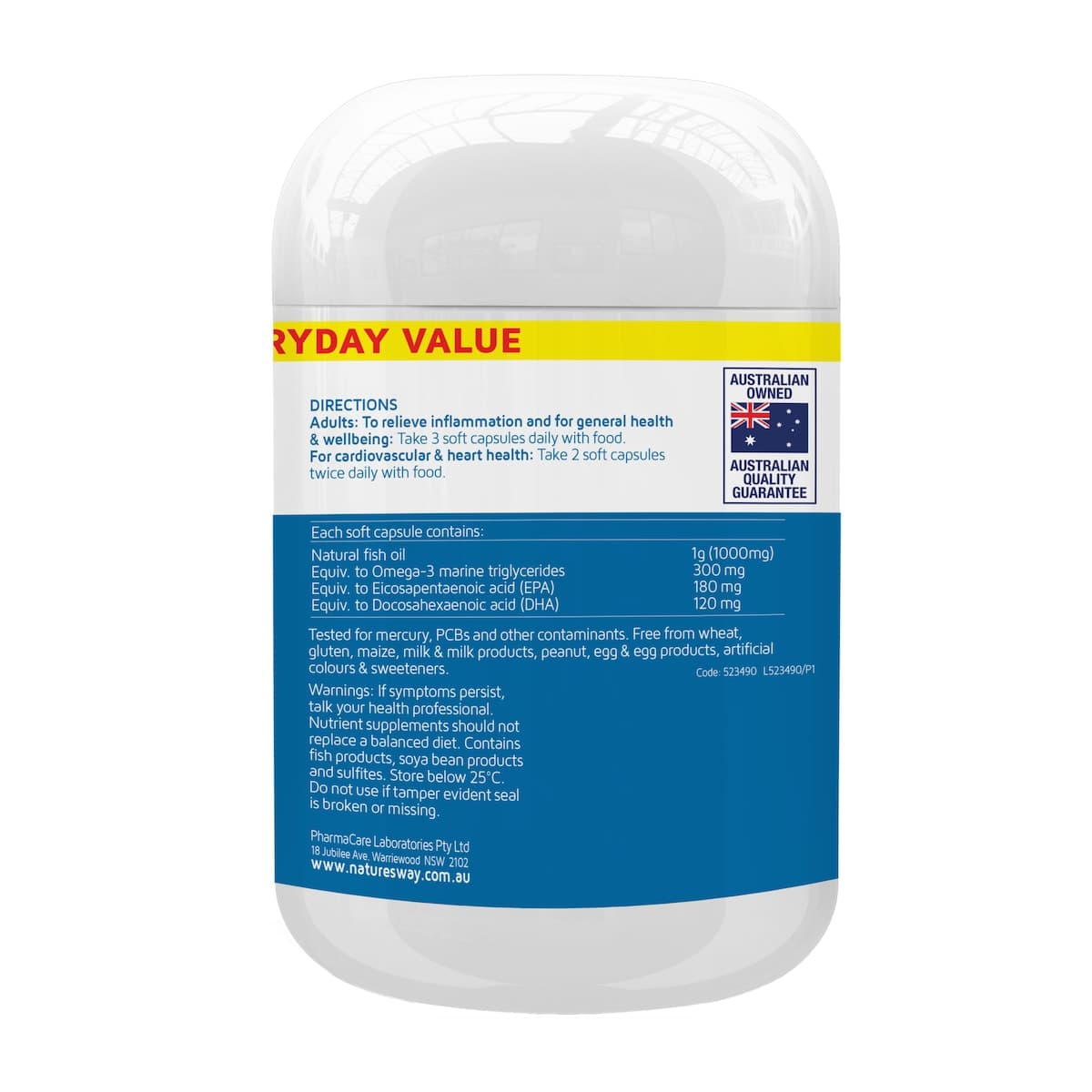 Thumbnail Nature's Way Odourless Fish Oil 1000Mg 80 Capsules