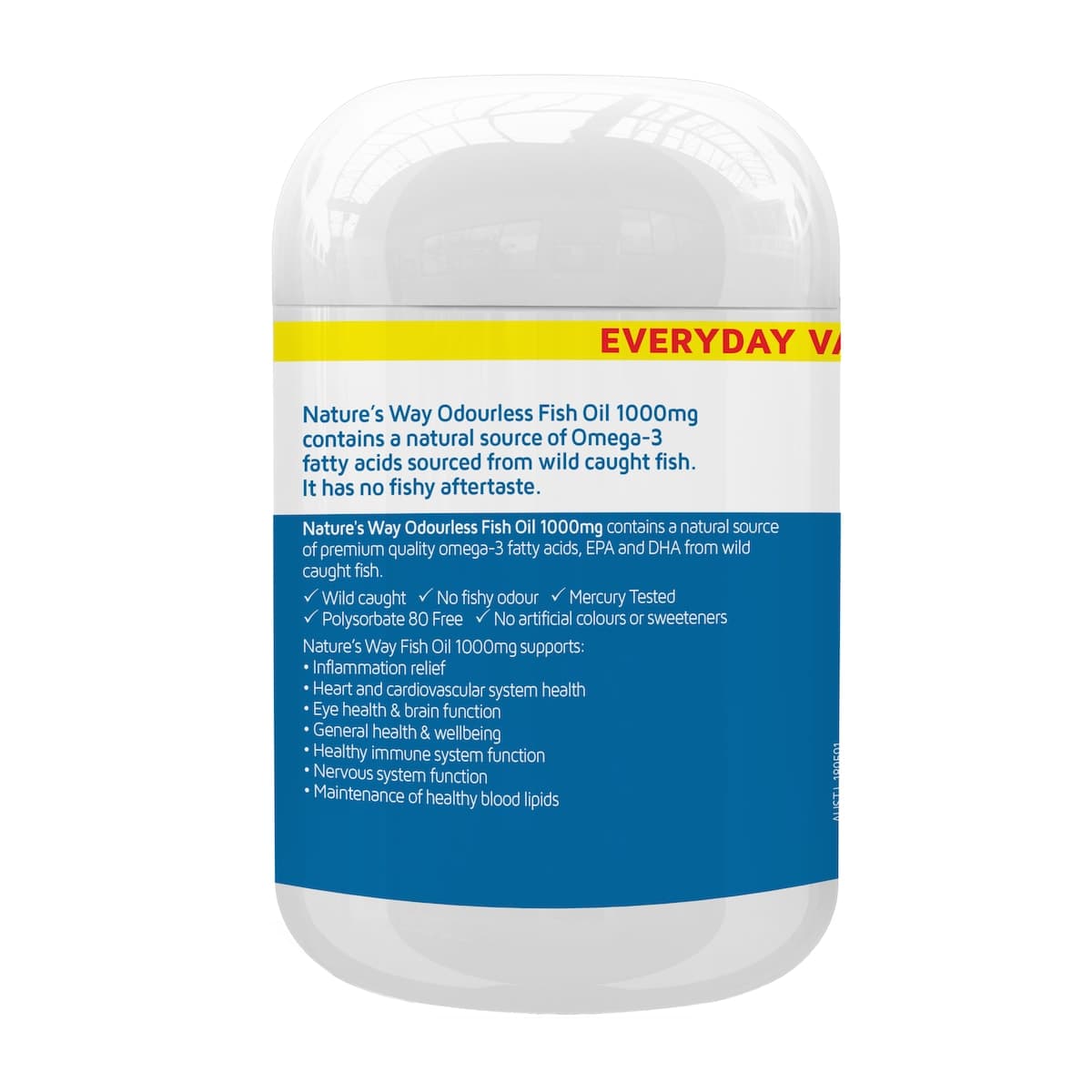 Thumbnail Nature's Way Odourless Fish Oil 1000Mg 80 Capsules