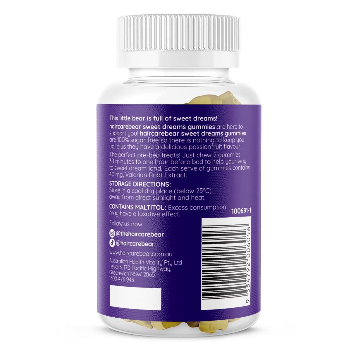 Thumbnail Haircarebear Sweet Dreams Gummies 150 Pack