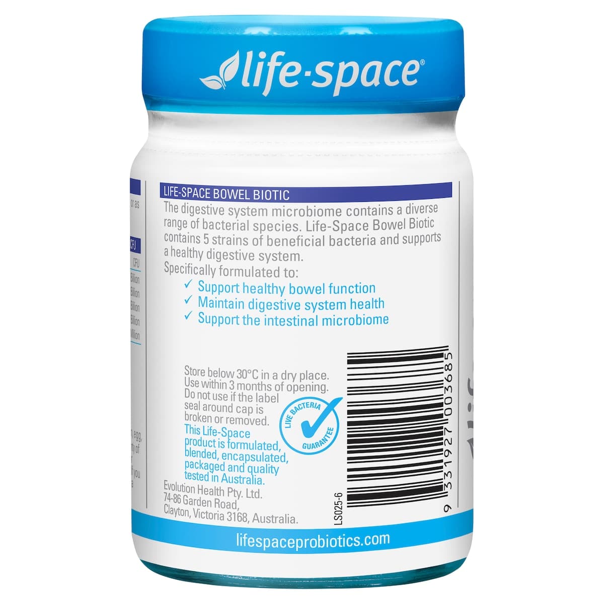 Thumbnail Life-Space Bowel Biotic 60 Capsules