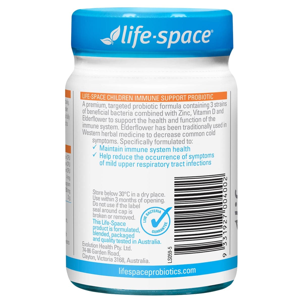 Thumbnail Life-Space Children Immune Support Probiotic Powder 60g
