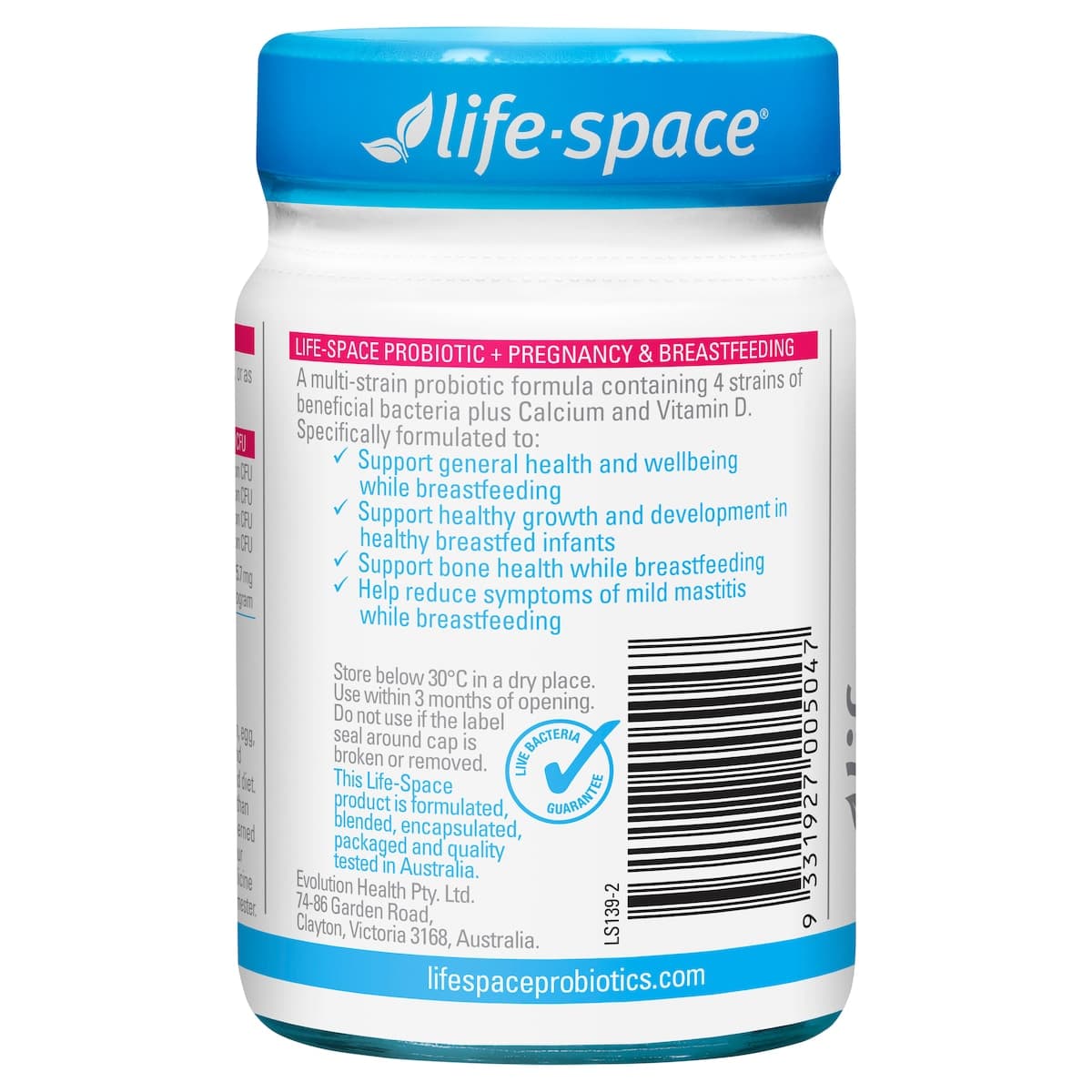 Thumbnail Life-Space Probiotic + Pregnancy & Breastfeeding 50 Capsules