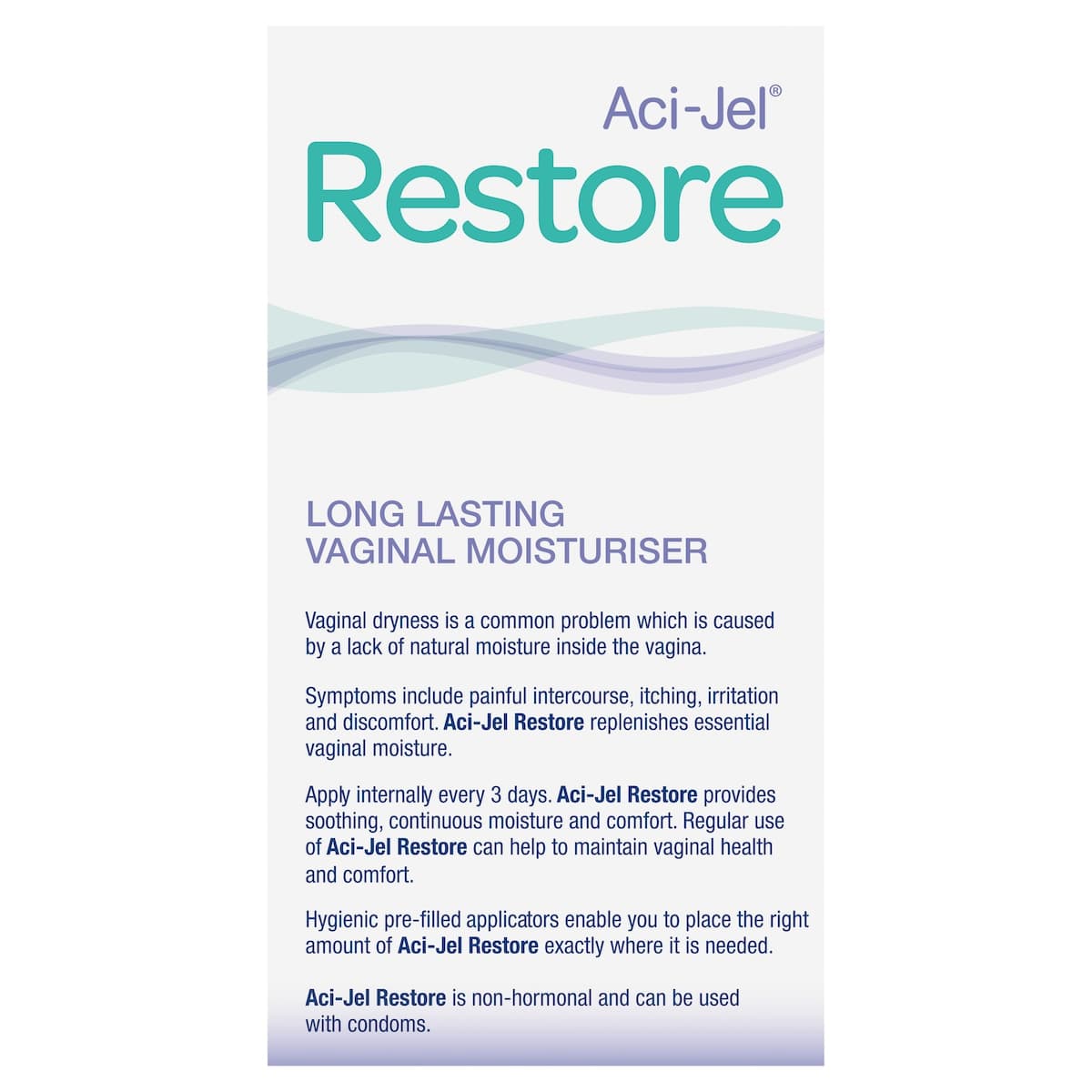 Thumbnail Aci-Jel Restore Vaginal Moisturiser 6 x 6.5g Pre-filled Applicators