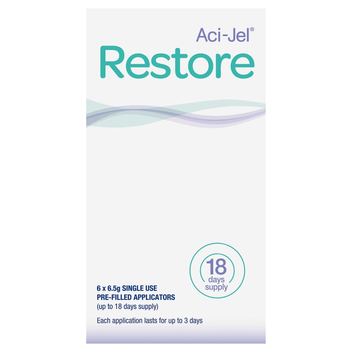 Thumbnail Aci-Jel Restore Vaginal Moisturiser 6 x 6.5g Pre-filled Applicators