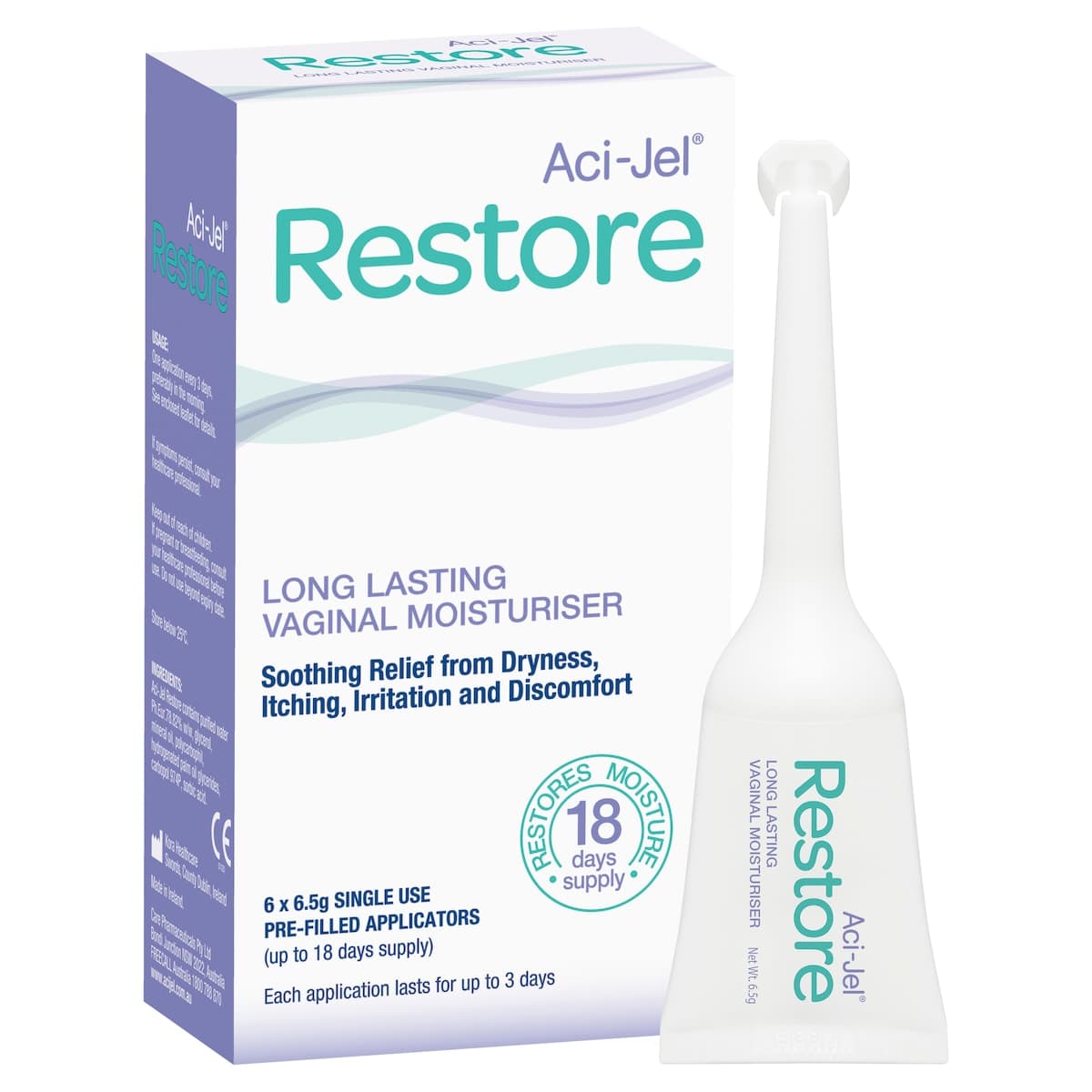 Thumbnail Aci-Jel Restore Vaginal Moisturiser 6 x 6.5g Pre-filled Applicators