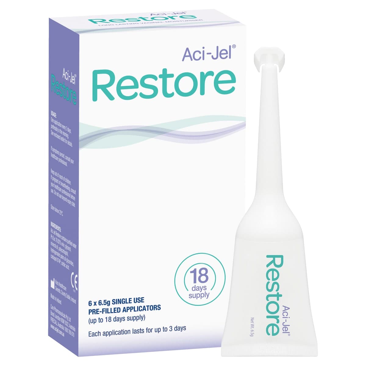 Thumbnail Aci-Jel Restore Vaginal Moisturiser 6 x 6.5g Pre-filled Applicators