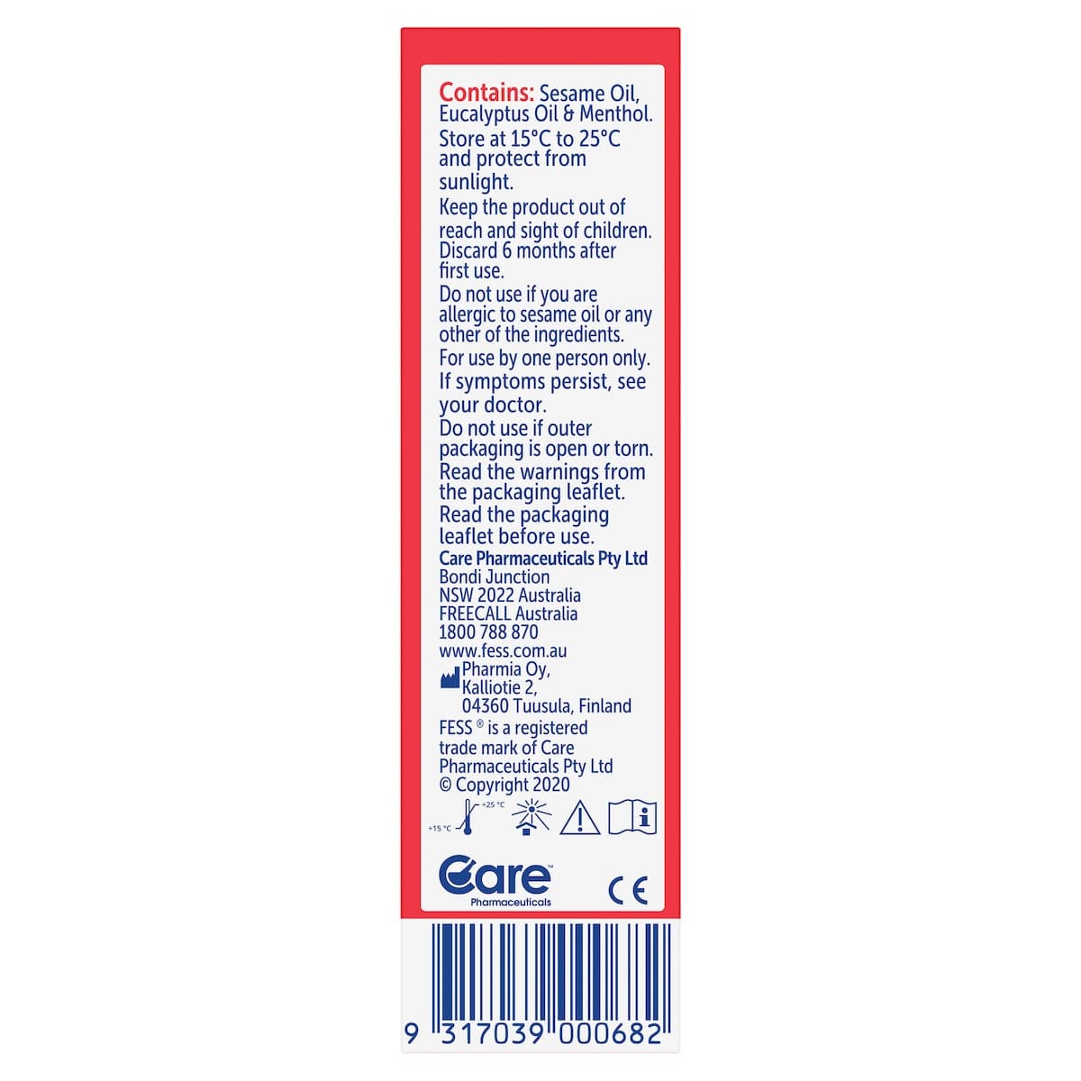 Thumbnail Fess Dry Nose Oil Nasal Spray 10ml