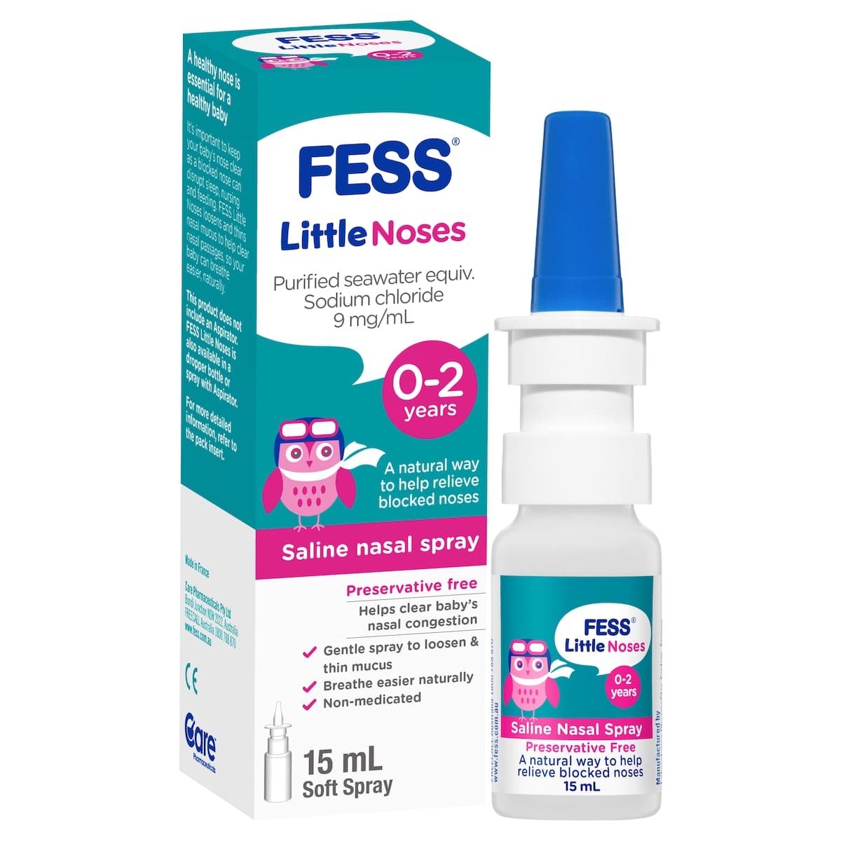 Thumbnail Fess Little Noses Saline Nasal Spray 15ml