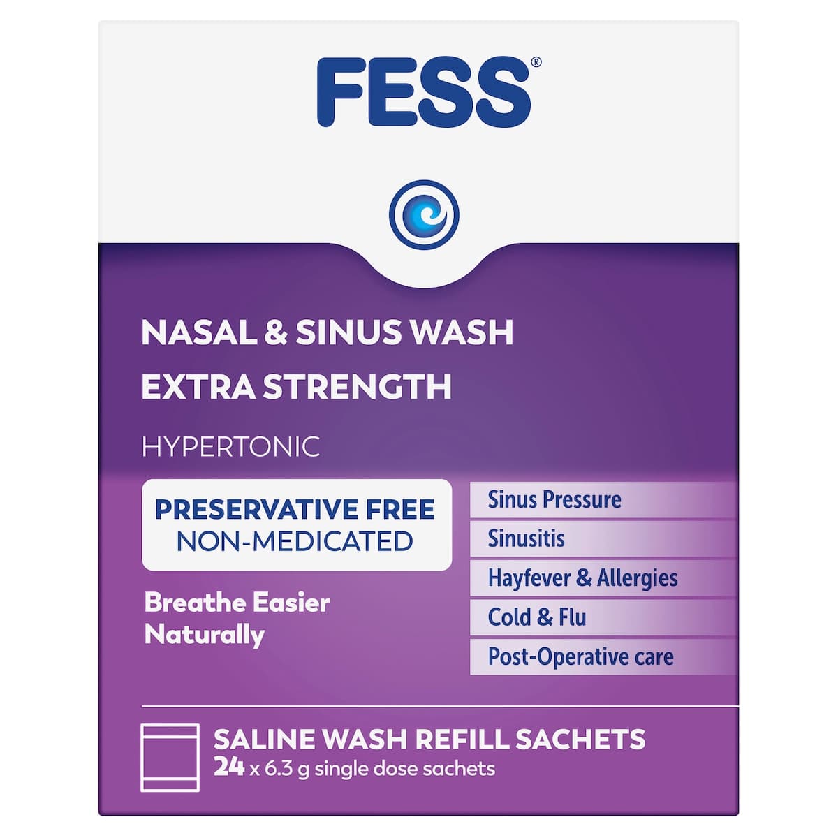 Thumbnail FESS Nasal & Sinus Wash Extra Strength Refill 24 Sachets