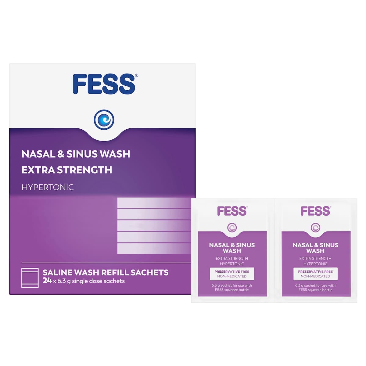 Thumbnail FESS Nasal & Sinus Wash Extra Strength Refill 24 Sachets