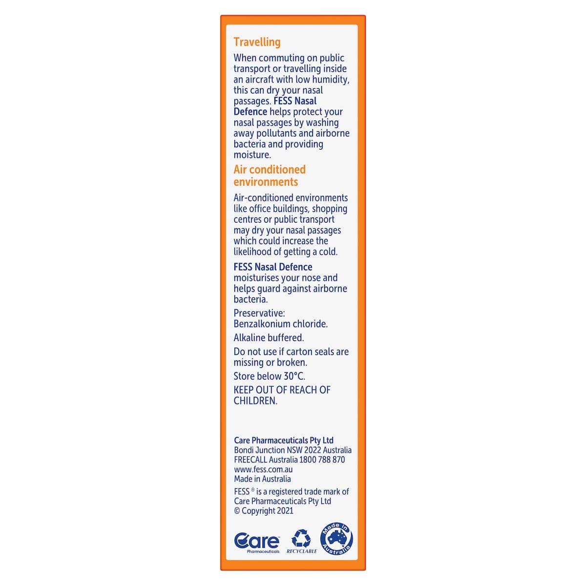 Thumbnail Fess Nasal Defence Spray 30ml