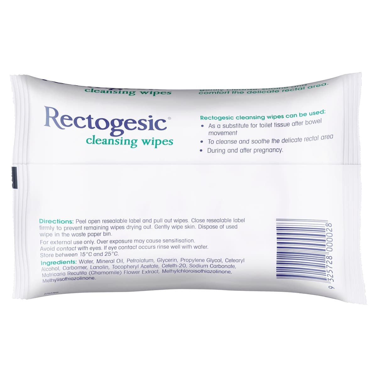 Thumbnail Rectogesic Cleansing Wipes 25 Pack