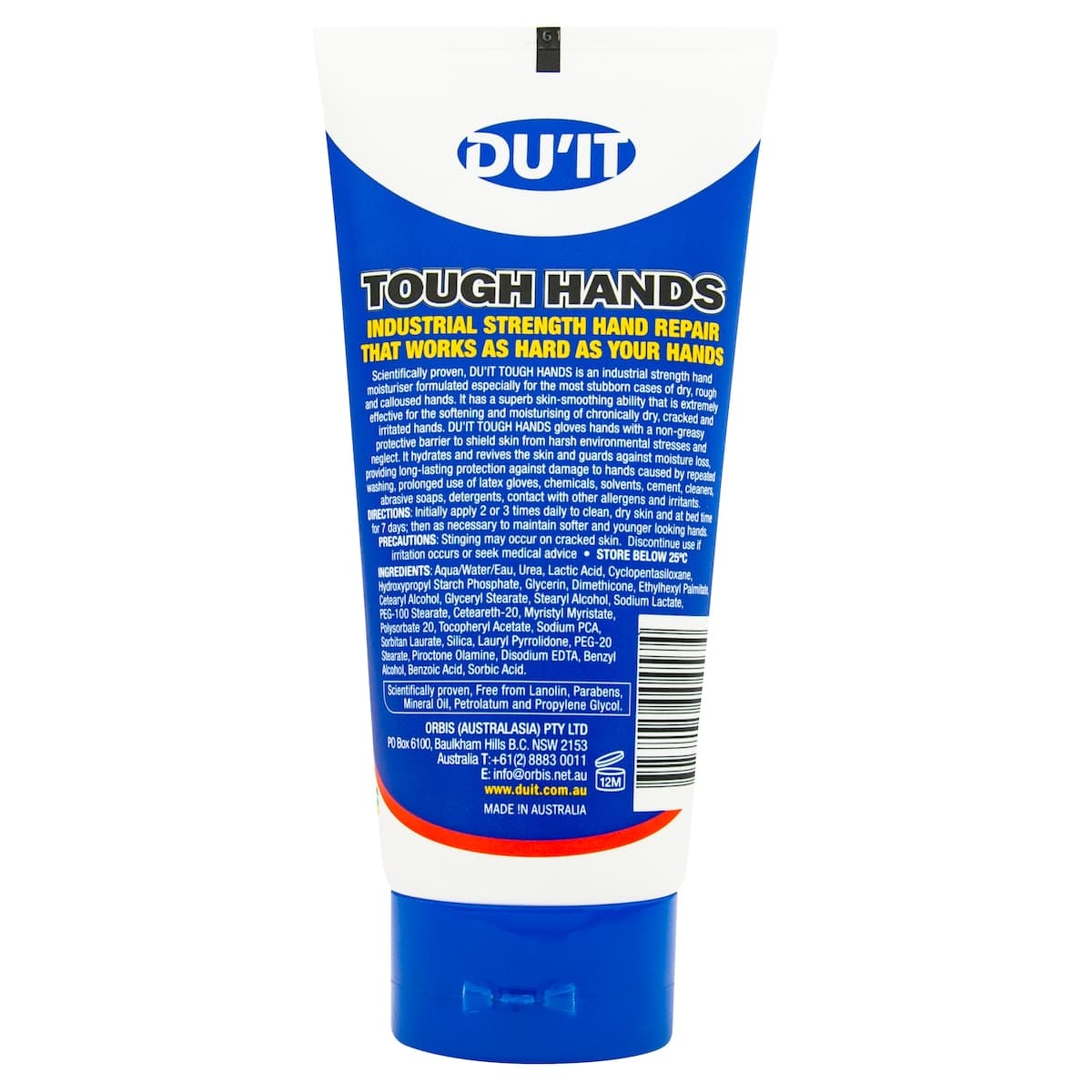 Thumbnail Duit Tough Hands Intensive Skin Repair Hand Cream Fragrance Free 150g