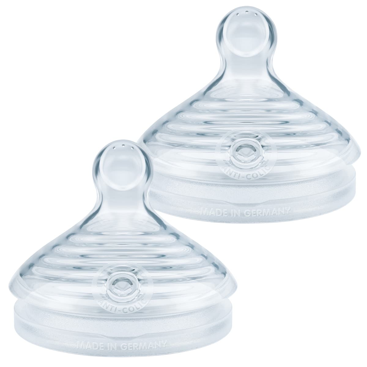 Thumbnail NUK For Nature Bottle Silicone Teats 0-6 Months Small 2 pack