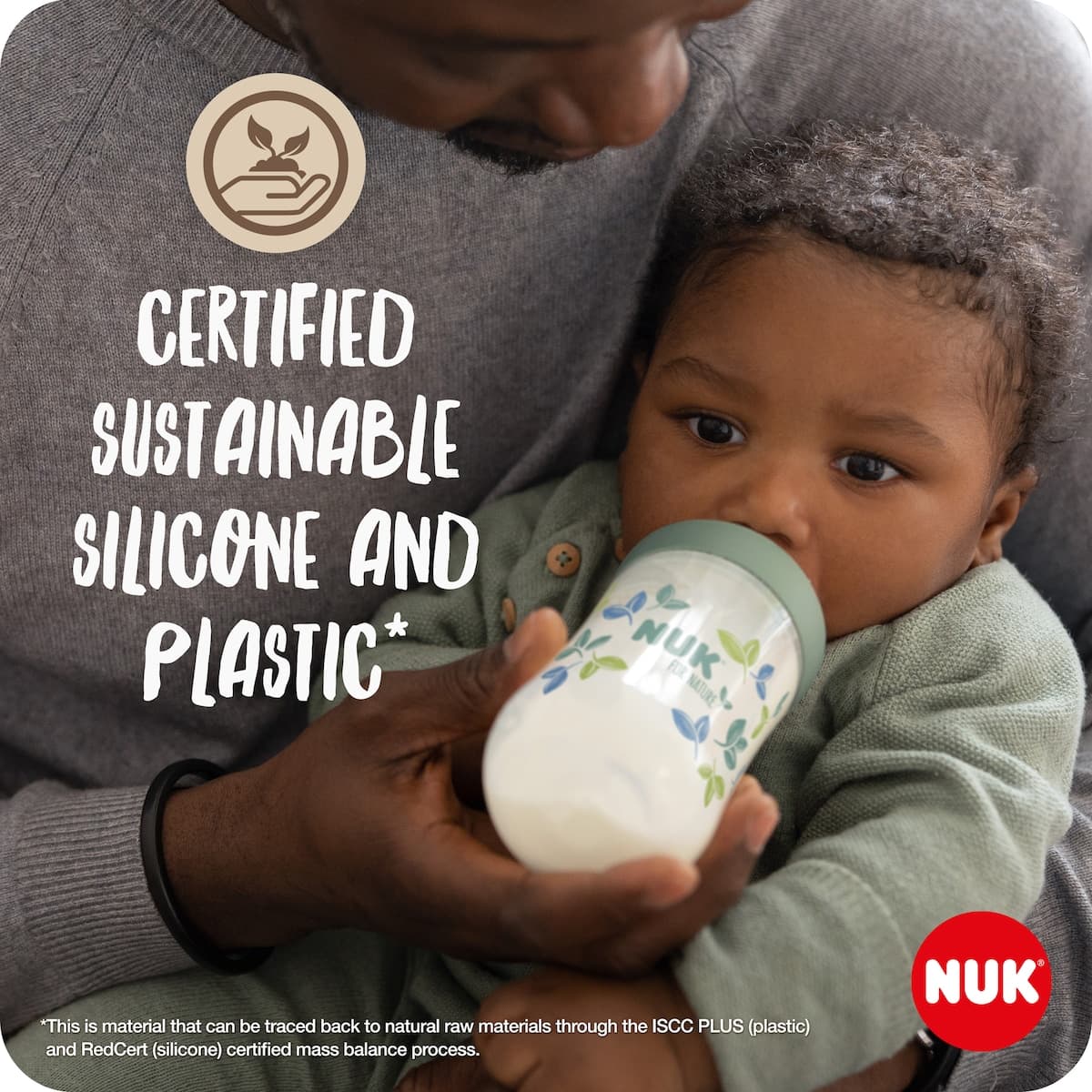 Thumbnail NUK For Nature Baby Bottle Silicone Teats 6-18 Months Medium 2 pack
