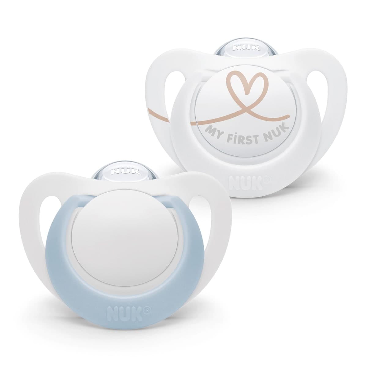 Thumbnail NUK Star Silicone Baby Dummy 0-2 Months 2 pack