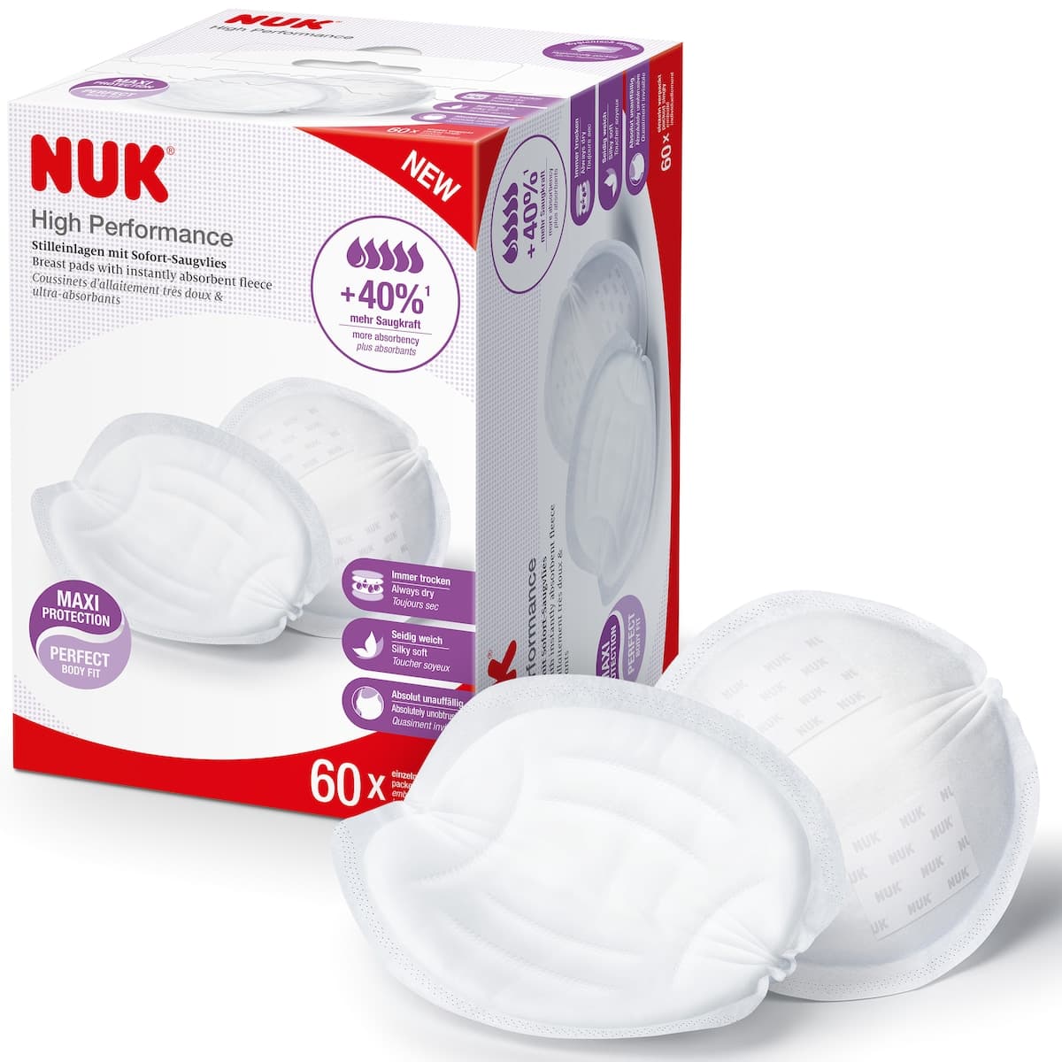 Thumbnail NUK High Performance Disposable Breast Pads 60 Pack