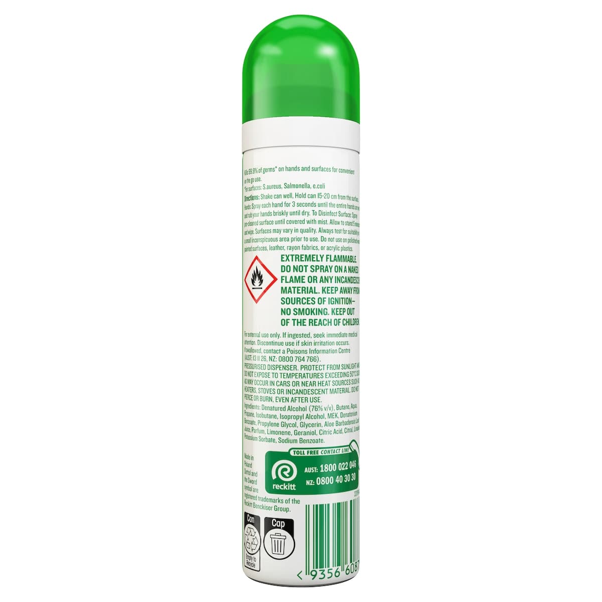 Thumbnail Dettol 2 in 1 Hand & Surface Sanitiser Spray 90ml