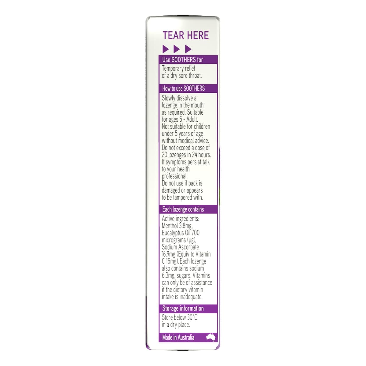 Thumbnail Nestle Soothers Blackcurrant Stick 10 Lozenges