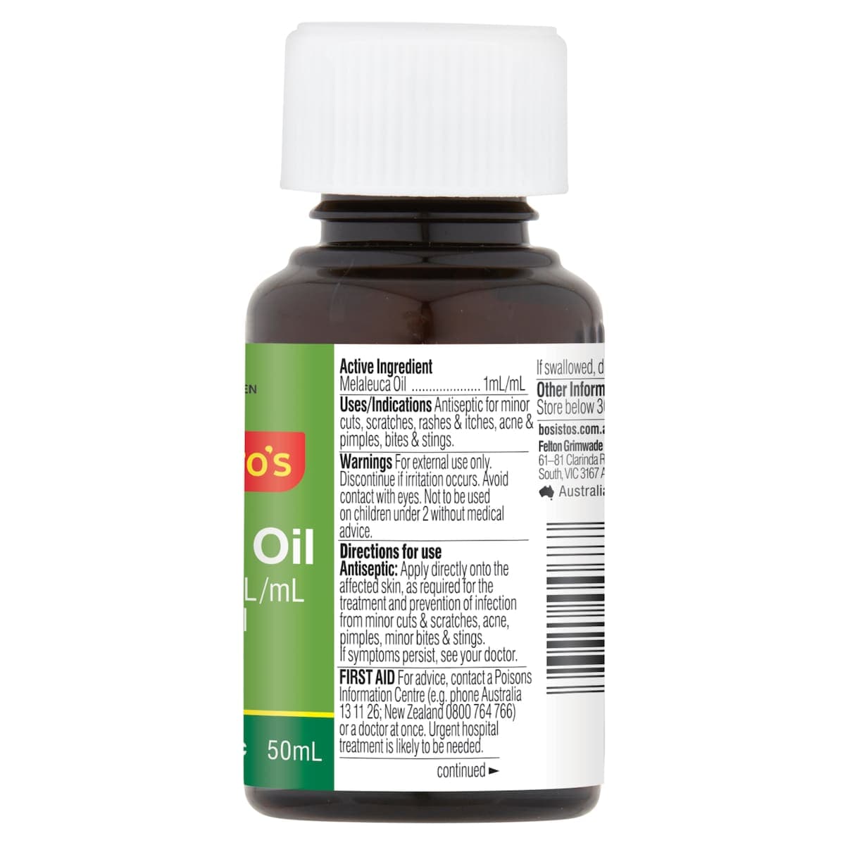 Thumbnail Bosisto's Tea Tree Oil 50ml