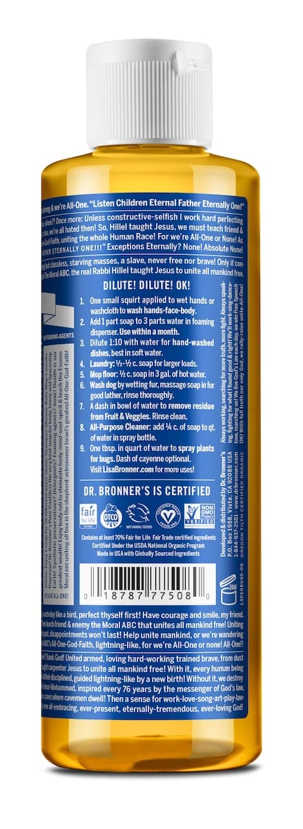Thumbnail Dr Bronner's Pure Castile Liquid Magic Soap Peppermint 237ml