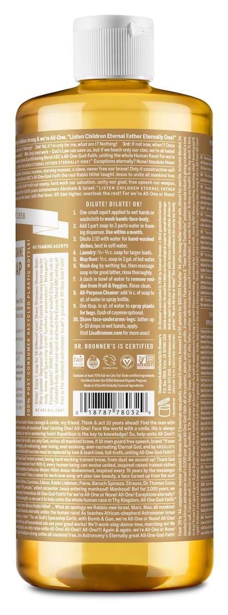 Thumbnail Dr Bronner's Pure Castile Liquid Magic Soap Sandalwood Jasmine 946ml