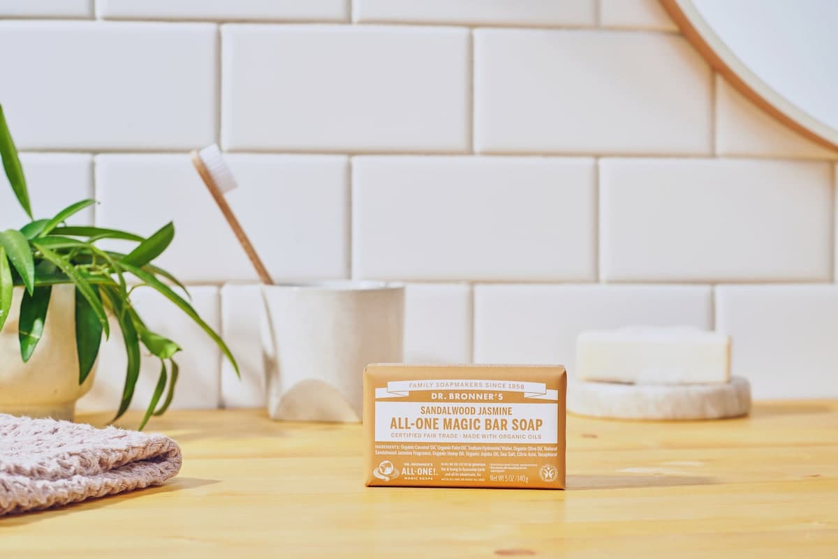 Thumbnail Dr Bronner's Pure Castile Magic Bar Soap Sandalwood Jasmine 140g