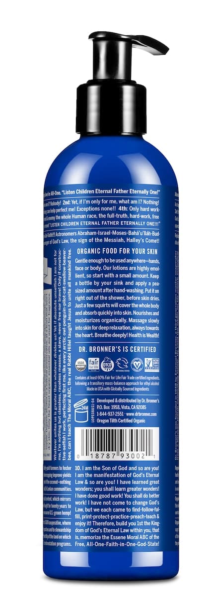 Thumbnail Dr Bronner's Organic Hand & Body Lotion Peppermint 237ml