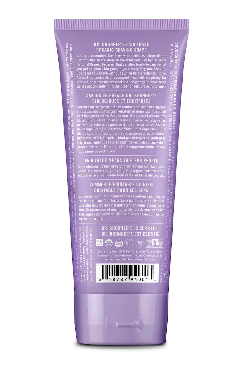 Thumbnail Dr Bronner's Organic Shaving Soap Lavender 208ml