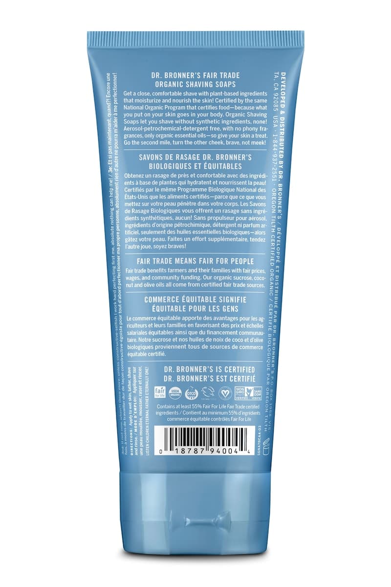Thumbnail Dr Bronner's Organic Shaving Soap Unscented 207ml
