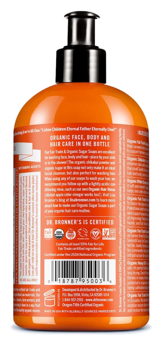 Thumbnail Dr Bronner's Organic Sugar Soap Tea Tree 355ml