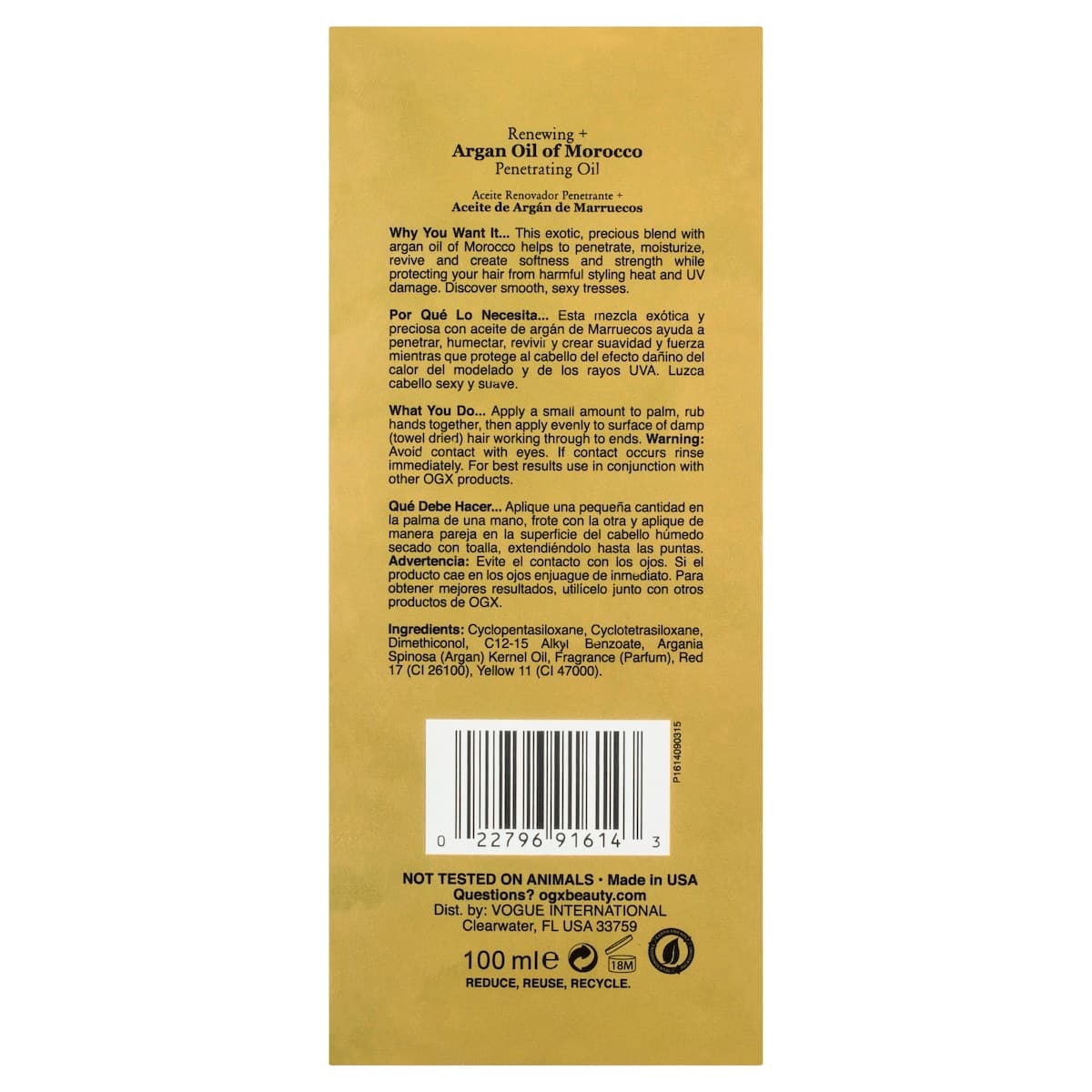 Thumbnail OGX Argan Oil of Morocco Penetrating Hair Oil 100ml