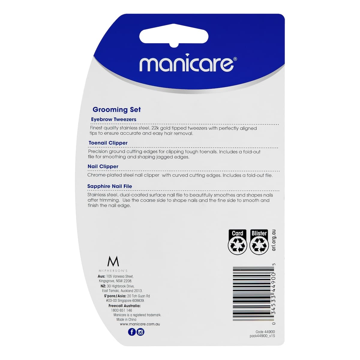 Thumbnail Manicare Nail Grooming Set 4 Pieces